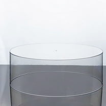 14-Inch Clear Round Acrylic Cake Stand Display Box Pedestal Riser | 14" Cupcakes and Desserts Stand for Birthdays Wedding Parties Home Decorations Supplies
