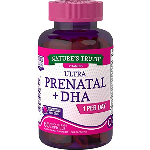 Prenatal Vitamins with DHA and Folic Acid 60 Softgels NonGMO