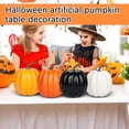 thumbnail image 3 of Yellow Plastic Pumpkins for Decorating – Large Artificial Foam Pumpkins for Fall Decor, Halloween, Thanksgiving, Paintable for Diy Crafts & Centerpieces, 3 of 4