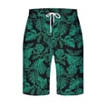 thumbnail image 3 of Men's Quick-Dry Swimming Shorts Wide Leg Flowy Printed Elastic Waist Drawstring Beach Holiday Travel Knee Length Shorts with Pockets S-5XL, 3 of 5