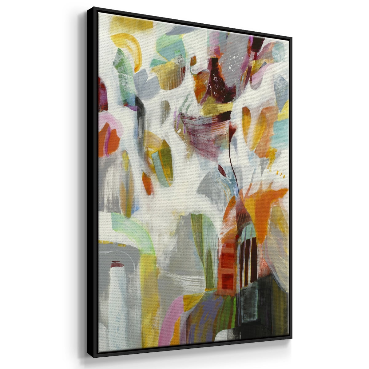 Renewal Framed Premium Gallery Wrapped Canvas - Ready to Hang - 27 x 41 - Black Floating Frame