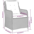 thumbnail image 4 of vidaXL 5 Piece Garden Dining Set Brown, 4 of 5