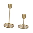 thumbnail image 4 of 2 portavelas de metal dorado para mesa, centro de mesa, versátil, para decoración de bodas y salas de estar., 4 of 9