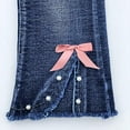 thumbnail image 3 of 2-11T Spring Autumn Toddler Little Girls Distressed Embroidered Jeans Kids Girl Denim Pants,Dolphin,2-3Years, 3 of 3