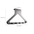 thumbnail image 3 of ChicYu Over Door Wall Hooks,Adjustable Angle Coat Rack for Doors, Lockers, Entryway Bag Organization Multi-Functional Wall Hooks Gray, 3 of 5
