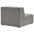 thumbnail image 4 of Modway Mingle Vegan Leather Armless Chair in Gray, 4 of 8