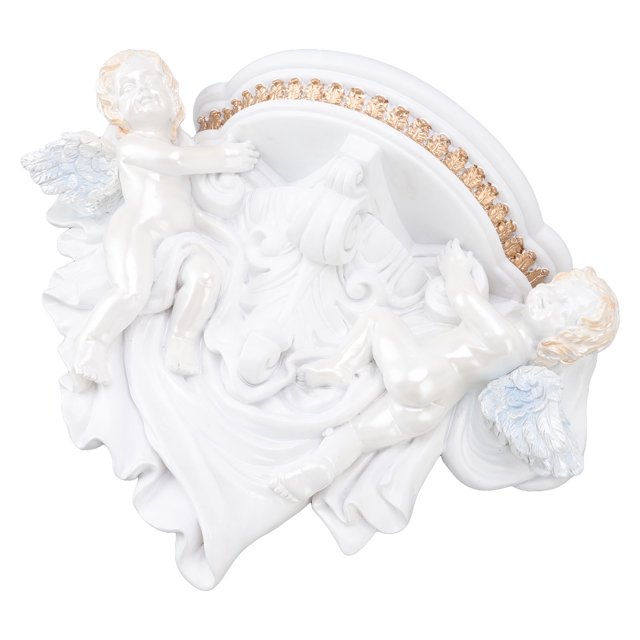 Estantería De Resina Con Forma De ángel, Con Estatua De ángel, Para Almacenamiento De Plantas Y Juguetes, Para Dormitorio 34cm X27cmx17cm