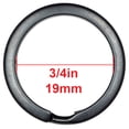 thumbnail image 4 of Craft County 3/4 Inch Black Split Rings - Multiple Pack Size Options - Used for Arts & Crafts, Home, Organization, Attachment, 4 of 4