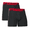 Black/ Black, variant on Men's Original Series 2-Pack Boxerjock Boxer Briefs 1282508 BLK/RED