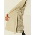 thumbnail image 5 of Allegra K Women's Workwear Zipper Collarless Cropped Blazer, 5 of 6