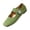 Green, variant on Women's Square Toe Mary Jane Flats Classic Buckle Strap Leather Shoes Closed Toe Fashion Slippers for Office Work Green
