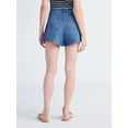 thumbnail image 4 of Free Assembly Women's and Women's Plus Patch Pocket Denim Shorts, 4" Inseam, Sizes 0-28W, 4 of 6