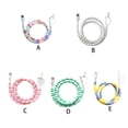 thumbnail image 2 of Beaded Cords Multi Fast Beaded Phone Charger Cable Beaded USB Multi Charger Iphones In USB To C Fast Charging Beaded Yellow+Blue+violet, 2 of 8