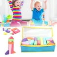 thumbnail image 1 of Construction Toys, Lightweight Multi-Colored S Foam Building Block Set, Easy-To-Grip Birthday Gift for Kids Educational Toy Toddlers, 1 of 8