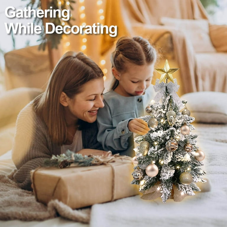 Amazon.com: ZFProcess Mini Tabletop Christmas Tree, 14 Inch