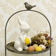 thumbnail image 7 of Easter Bunny Flocked Bunny Figurines Colorful Flocked Rabbit Statues Tabletop For Home Living Room Farmhouse Desktop Ornament Easter Decorations, 7 of 7