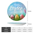 thumbnail image 2 of Wukai Happy Easter Print Decorative Plate for Display,Bone China Decorative Plate, Ceramic Dinner Plate with Stand, Vertical Ceramic Plate-8in, 2 of 6