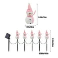 thumbnail image 3 of Christmas Snowman Solar Ground Stake Decorative Lights Ground Plug Lights - Perfect for Outdoor Holiday Decor, Ideal for Gardens, Patios, and Yards, 3 of 6