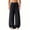Black, variant on Men's Casual Baggy Pants, Summer Beach Lightweight Trousers, Barrel Leg Loose Fit Elastic Waist Drawstring Vacation Pants Size 4XL Khaki