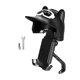 thumbnail image 1 of Soporte para teléfono de motocicleta con mini visera para casco, universal para smartphones de 4,7 a 7,2 pulgadas, soporte estable para bicicletas. Negro, 1 of 8