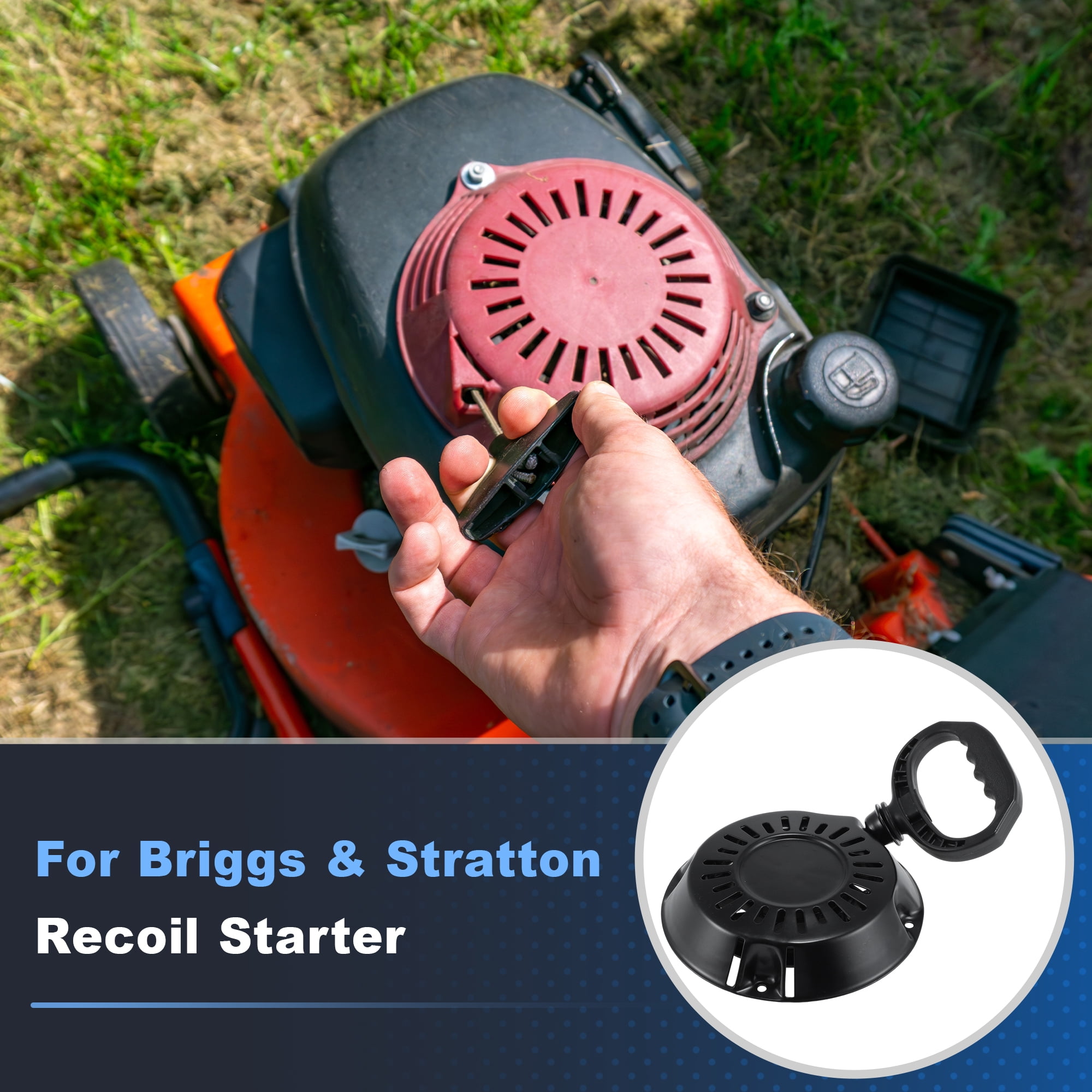 Unique Bargains Pull Start Recoil Starter Assembly for Briggs Lawn Mowers