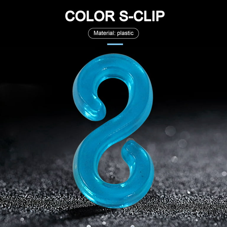 New Pack of 125 Colorful S-Clips