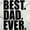 White, variant on Cool Father's Day Best Dad Ever Men's Crewneck Sweatshirt Brisco Brands S