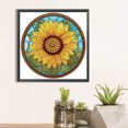 thumbnail image 2 of Pintura de diamante 5D JShteea DIY Taladro parcial Girasol Vidrieras, 2 of 9