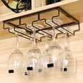 thumbnail image 2 of paramount Wine Glass Rack ple Design Goblet Storage Organizing Iron Stand Cup Removable Hanging Holder Kitchen Accessories, 2 of 6