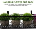 thumbnail image 2 of 1Pc Ironwork Balcony Flowerpot Shelf Hanging Plant Rack Storage Holder, 2 of 9