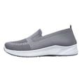 thumbnail image 2 of AUDeals Womens Orthopedic Slip On Walking Shoes Air Cushion Lightweight Soft Sole Arch Support Sneakers (Grey, 7), 2 of 8
