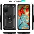 thumbnail image 4 of REQO for Samsung Galaxy S21 5G Case with HD Screen Protectors, Military-Grade Metal Ring Holder Kickstand 15ft Drop Tested Shockproof Cover Case for Samsung Galaxy S21 Black, 4 of 7