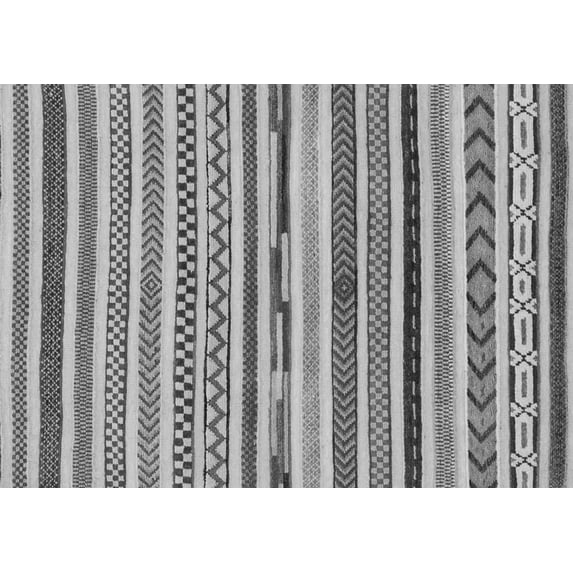 Ahgly Company Indoor Rectangle Abstract Gray Modern Area Rugs, 8' x 12'