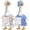 Color 1, variant on 2 sets Porch Goose Outfit Set for 23" Standard Garden Geese Polyester Goose Costume Clothes with Hat for Indoor Outdoor Yard Lawn Patio Art Decor