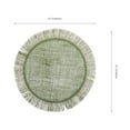 thumbnail image 3 of SHISUYAN 2Pcs Cutlery Mat Round Placemat Woven Style Placemat Dining Table Coaster Place Mats, 3 of 8