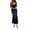 Blue, variant on Womens Maxi Dresses Crew Neck Long Sleeve Midi Evening Gowns Ball Dress Elegant Wedding Guest Cocktail Party Dress