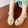 thumbnail image 5 of Viluyesy Girls Jelly Sandals Kids Summer Closed Toe Hook Loop Strap Glitter Butterfly Beach Water Shoes Gold Size 10 Toddler, 5 of 9