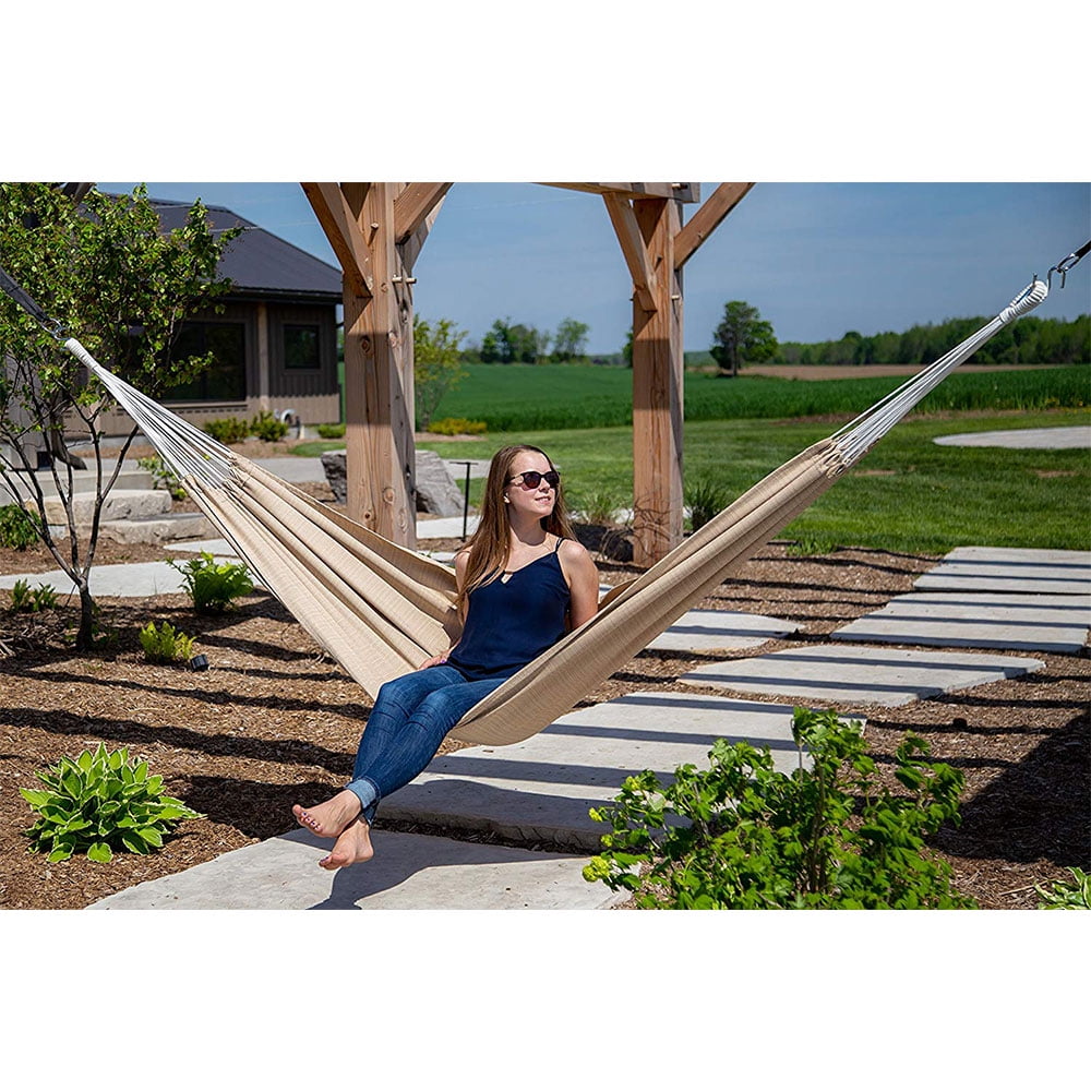 Vivere Brazilian Double Sunbrella® Hammock - Sand