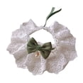 thumbnail image 3 of Collar de gato de encaje, suministros de cuello dulce, gatito se viste a la bufanda de mascotas ajustable con lindo arco para gatos mascota para, 3 of 9