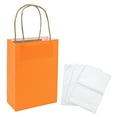 thumbnail image 2 of Fun Express Kraft Paper Gift Bags & White Tissue Paper Kit, Orange, Medium, 6 1/2" x 9", 2 of 3