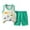 Beige, variant on Little Boys Outfits Cartoon Print Breathable Tank Top & Shorts Summer Clothes Set, Sizes 5-6Y