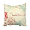 thumbnail image 1 of RYLABLUE Border With Abstract Floral In Retro Elegance Pattern With Flowers Roses Vintage Pillowcase Throw Pillow Cover Case 18x18 inches, 1 of 2
