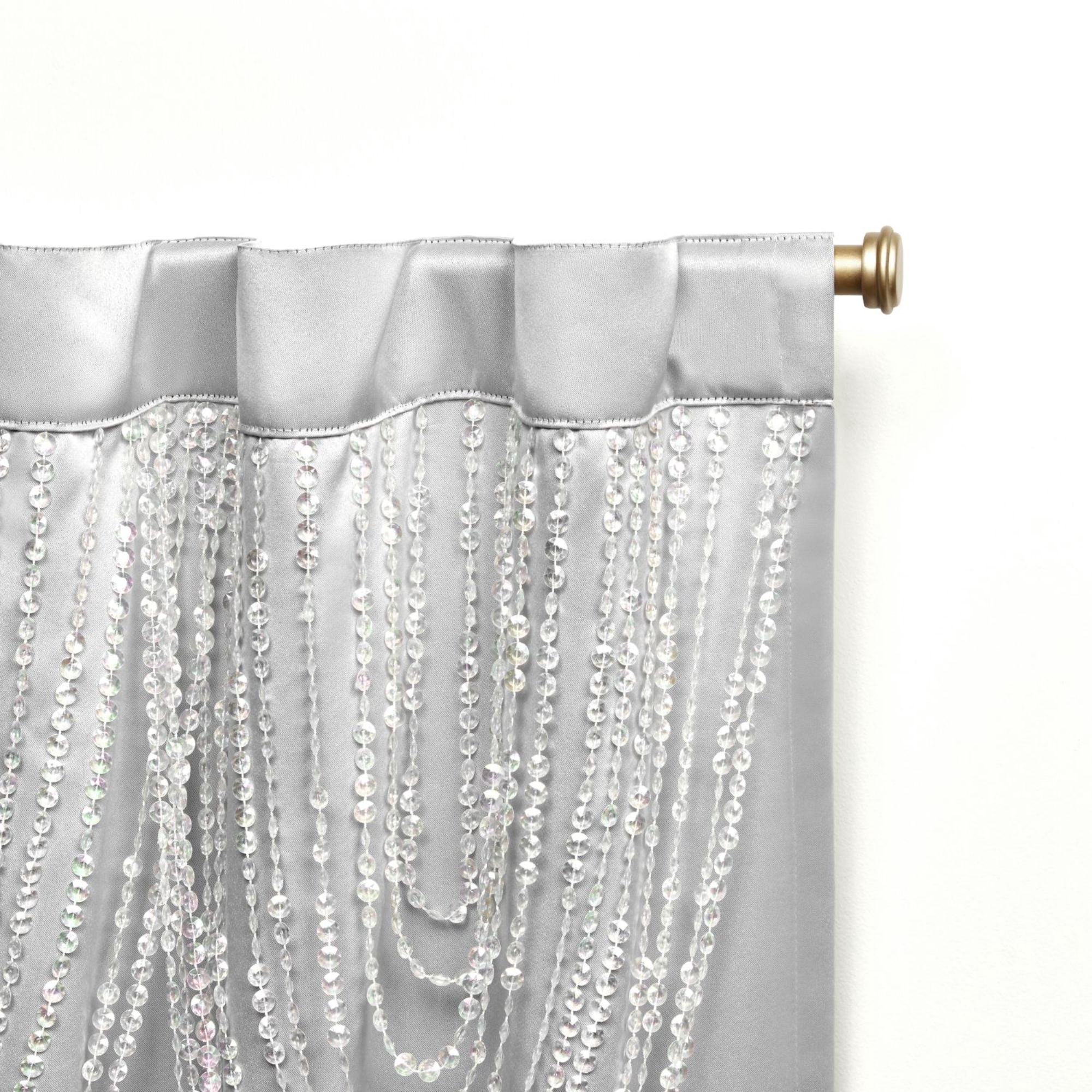 Exclusive Home Bliss Room Darkening Room Blackout HIdden Tab Top Curtain Panels, 54"x96", Silver, Set of 2