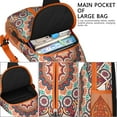 thumbnail image 2 of Paisley Floral Mandala Sling Bag with Artistic Spiritual Pattern, Lightweight Durable Crossbody Backpack, Adjustable Strap, Multiple Compartments for Meditation, Gym, Travel, 2 of 5