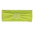 thumbnail image 4 of MDS Pack of 10 Spandex Chair Sashes Bow Ties With Buckle for Wedding - Apple Green, 4 of 8