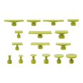 thumbnail image 2 of 16-Piece Car Dent Repair Tool and Puller Set, Dent Puller Tabs 16Pcs Car Body Dent Removal Pulling Tabs Paintless Repair Tool Glue Tabs for Automobile Dent Repair Hail Damage Removal Tools (Green), 2 of 7