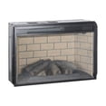 thumbnail image 6 of 26 inch Electric Fireplace Insert, Infrared Quartz Heater with Realistic Wood Log and Brick Design, 1500W Fireplace Heater with Remote Control for Existing Fireplace, Antique Black, 6 of 7