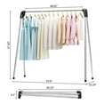 thumbnail image 2 of KK KINGRACK Clothes Drying Rack, Foldable Clothing Rack, for Indoor Outdoor, Stainless Steel, 2 of 9