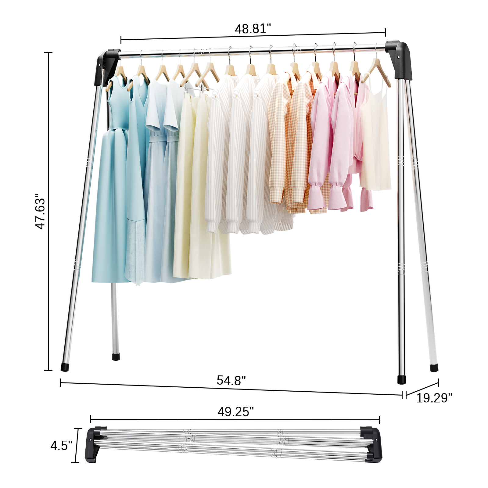 KK Kingrack Stainless Steel Foldable Clothes Drying Rack photo 6