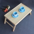 thumbnail image 1 of OULII 1Pcs Wood Bed Eating Tray Portable for Tea Time, 1 of 8